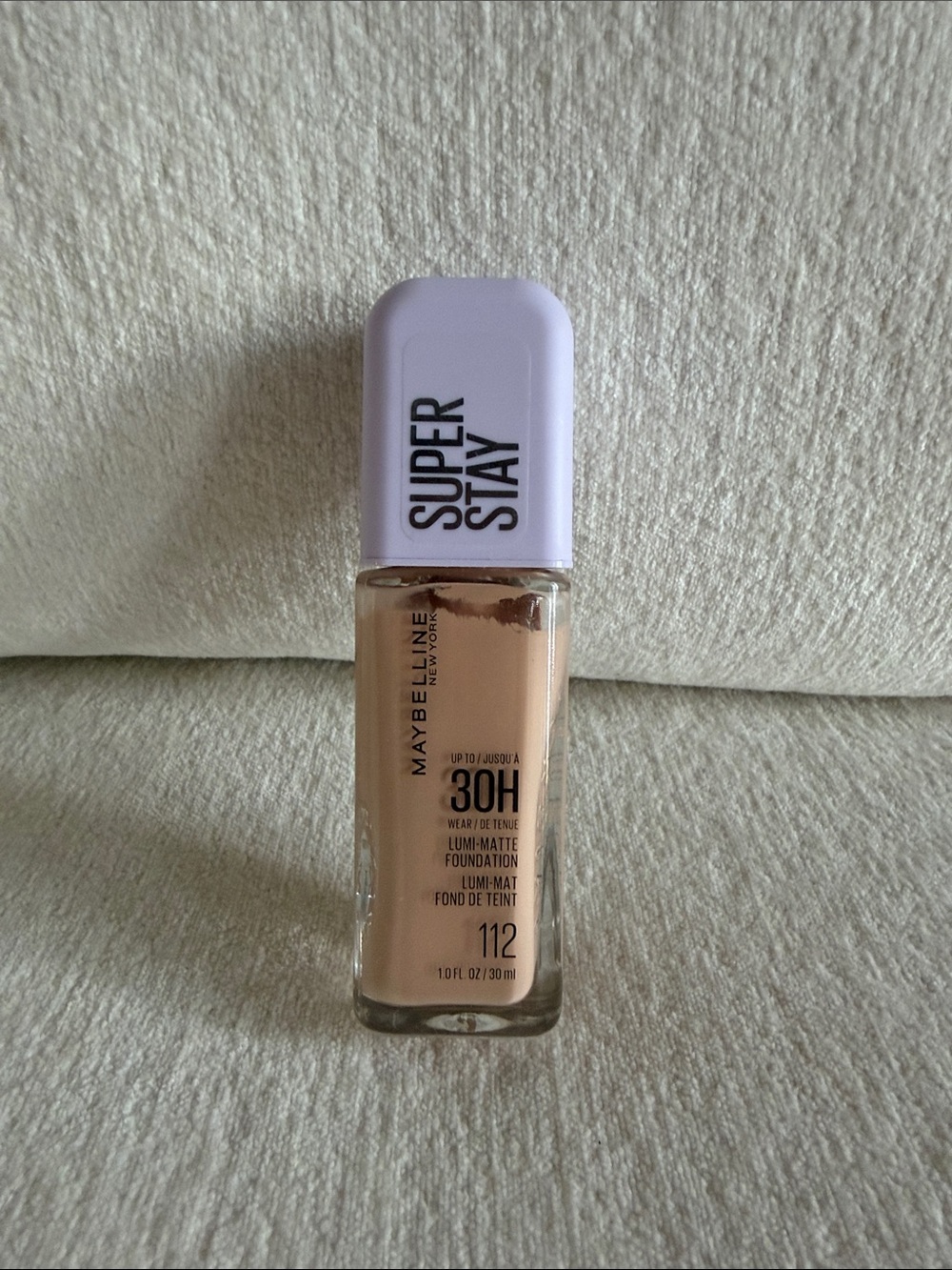 Maybelline Super Stay Lumi-Matte Foundation - Light Beige with Lilac Cap